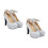 2Paren Comfortabele Zilveren Pumps Feest Dames 7