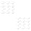 100Pcs White Plastic Doll Glasses Adorable Mini Sunglasses for DIY 7
