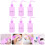 12Pcs Multi-Function Purple Pe Bottles for Eyelash and Plant Care 10
