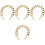 4Pcs Fashionable Golden Chunky Bag Chain Durable Replacement Strap 2