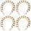 4Pcs Fashionable Golden Chunky Bag Chain Durable Replacement Strap 4