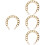 4Pcs Fashionable Golden Chunky Bag Chain Durable Replacement Strap 5