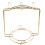 2Pcs Golden Multifunctional Cup Plate Organizer Stainless Steel Holder 3