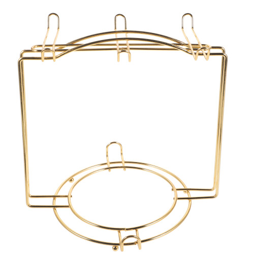 2Pcs Golden Multifunctional Cup Plate Organizer Stainless Steel Holder 2