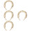 4Pcs Fashionable Golden Chunky Bag Chain Durable Replacement Strap 6