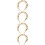 4Pcs Fashionable Golden Chunky Bag Chain Durable Replacement Strap 7