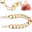 4Pcs Fashionable Golden Chunky Bag Chain Durable Replacement Strap 8