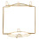 2Pcs Golden Multifunctional Cup Plate Organizer Stainless Steel Holder 6