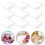 100Pcs White Plastic Doll Glasses Adorable Mini Sunglasses for DIY 9