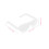 100Pcs White Plastic Doll Glasses Adorable Mini Sunglasses for DIY 10