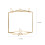 2Pcs Golden Multifunctional Cup Plate Organizer Stainless Steel Holder 10