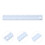 4Pcs Sky-Blue Aluminum Alloy Straight Ruler Multi-Use Measuring Tool 10