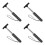 4Pcs Car Window Cleaner Tool Telescopic Rear View Mirror Wiper Black 5