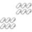 12Pcs Heavy Duty Stainless Steel Locking Chain Quick Link Connectors 3