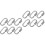 12Pcs Heavy Duty Stainless Steel Locking Chain Quick Link Connectors 4