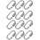 12Pcs Heavy Duty Stainless Steel Locking Chain Quick Link Connectors 5