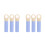6Pcs Universal Fit Plastic Broom End Caps Sky-Blue with Hanging Hole 5