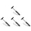4Pcs Car Window Cleaner Tool Telescopic Rear View Mirror Wiper Black 6