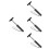 4Pcs Car Window Cleaner Tool Telescopic Rear View Mirror Wiper Black 7