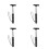 4Pcs Car Window Cleaner Tool Telescopic Rear View Mirror Wiper Black 8