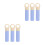 6Pcs Universal Fit Plastic Broom End Caps Sky-Blue with Hanging Hole 9
