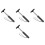 4Pcs Car Window Cleaner Tool Telescopic Rear View Mirror Wiper Black 9
