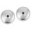2Pcs Silver Aluminum Skillet Lids Universal Pot Covers Kitchen Item 3