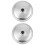 2Pcs Silver Aluminum Skillet Lids Universal Pot Covers Kitchen Item 4