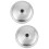 2Pcs Silver Aluminum Skillet Lids Universal Pot Covers Kitchen Item 6