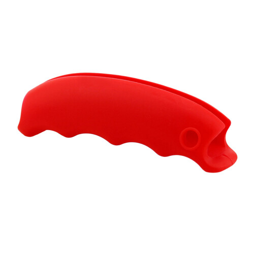 5Pcs Silicone Fish-Shaped Grocery Bag Holders Red Labor-Saving Devices 1