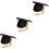 3Pcs Graduation Cap with Tassel Black Polyester Comfortable Fit 5
