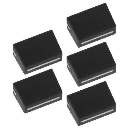 25Pcs Console Mixer Fader Cap Replacement Black Rubber Slider Knobs 2