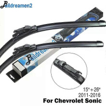 Buildreamen2 Car Wiper Blade Front Windscreen Rubber Wiper Compatible for Chevrolet Sonic Fit Pinch Tab Arms 2011 2012 2013 2014 2015 2016
