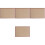 4Pcs A3 Metal Poster Frames Brown Display Frames for Wall and Tabletop 3