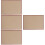 4Pcs A3 Metal Poster Frames Brown Display Frames for Wall and Tabletop 7