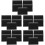 25Pcs Console Mixer Fader Cap Replacement Black Rubber Slider Knobs 7