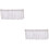 2Pcs White Lace Half Curtains Short Window Curtains for Kitchen Use 6