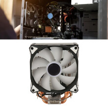Cooler per CPU ARGB con 6 heat pipe in rame, dimensioni 120x120x25mm, colore nero
