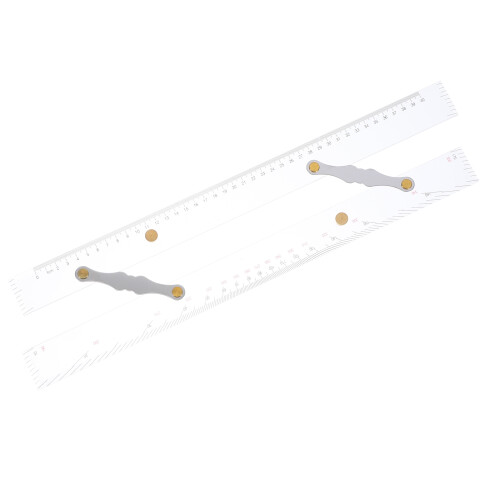 5Pcs Transparent Parallel Ruler Marine Chart Plotting and Drawing Tool 2