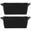 10Pcs Black Silicone Grease Cup Liners Reusable for Clean Kitchen Use 2