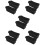 10Pcs Black Silicone Grease Cup Liners Reusable for Clean Kitchen Use 9