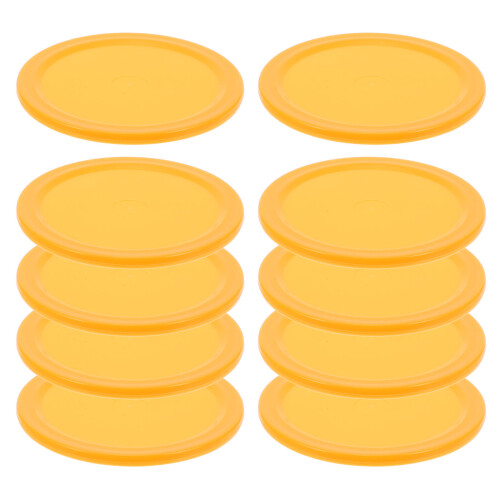 50Pcs Durable Orange Plastic Table Hockey Pucks Mini Game Accessories 1