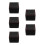5Pcs Watch Storage Box Black PU Display Case for Men 4