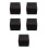 5Pcs Watch Storage Box Black PU Display Case for Men 6