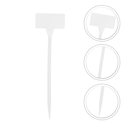 40Pcs White Plant Tags Durable Garden Labels for Seedlings Reusable 2