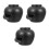 3Pcs Black Ceramic Jar Fountain for Front Yard Water Feature 5