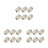 300Pcs Sturdy Metal Roller Buckles Adjustable Strap Buckles Gold Tone 4