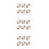 300Pcs Sturdy Metal Roller Buckles Adjustable Strap Buckles Gold Tone 5