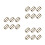 300Pcs Sturdy Metal Roller Buckles Adjustable Strap Buckles Gold Tone 7