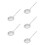 5Pcs Stainless Steel Colander Spoon Fine Mesh Strainer Silver 8